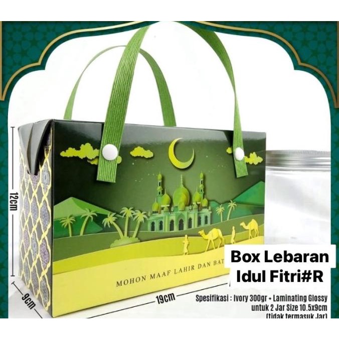 

Hampers Gable Box Kotak Packaging Hampers Kue Kado Lebaran Idul Fitri #R Original
