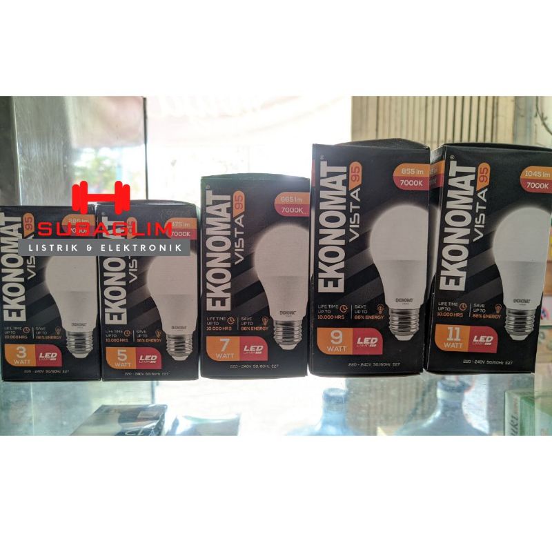 Lampu Led Ekonomat Awet Irit 3w 5w 7w 9w 11w