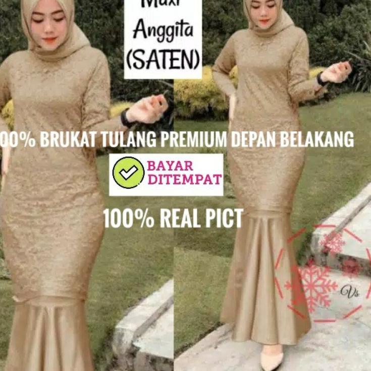 Dapatkan Sekarang d2D7pGamis Brukat Mewah Baju Pesta Busui Anggita Devisila