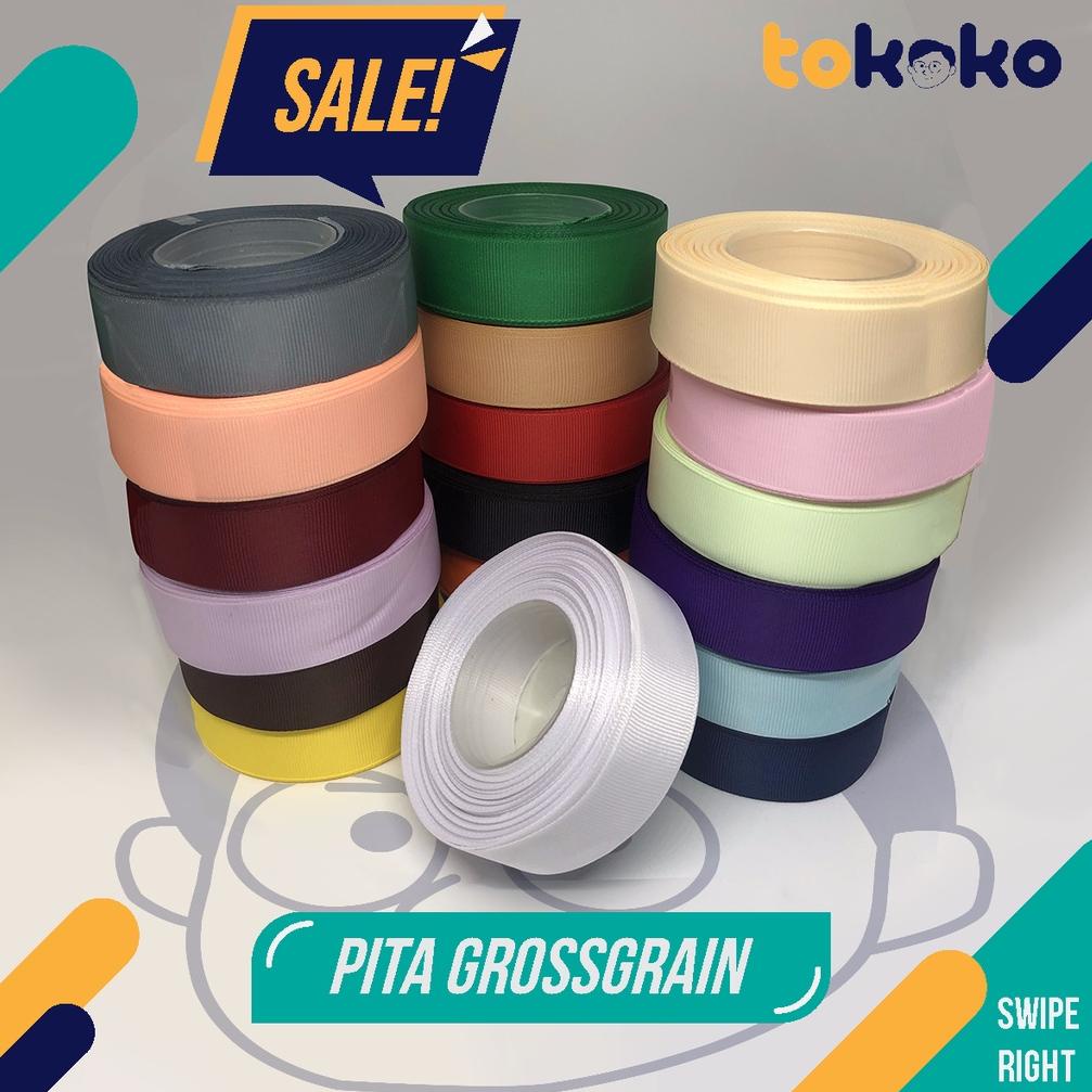 

PALING AMPUH✌️>>> Pita Grossgain 1 inch (2,5 cm) Aneka Warna Import Taiwan Merk Eagle Brand