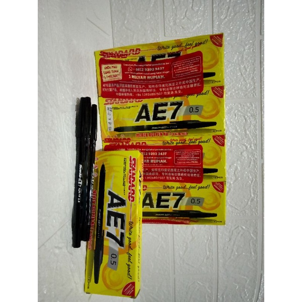 

STANDARD AE7 BALLPOINT / PULPEN / TINTA HITAM