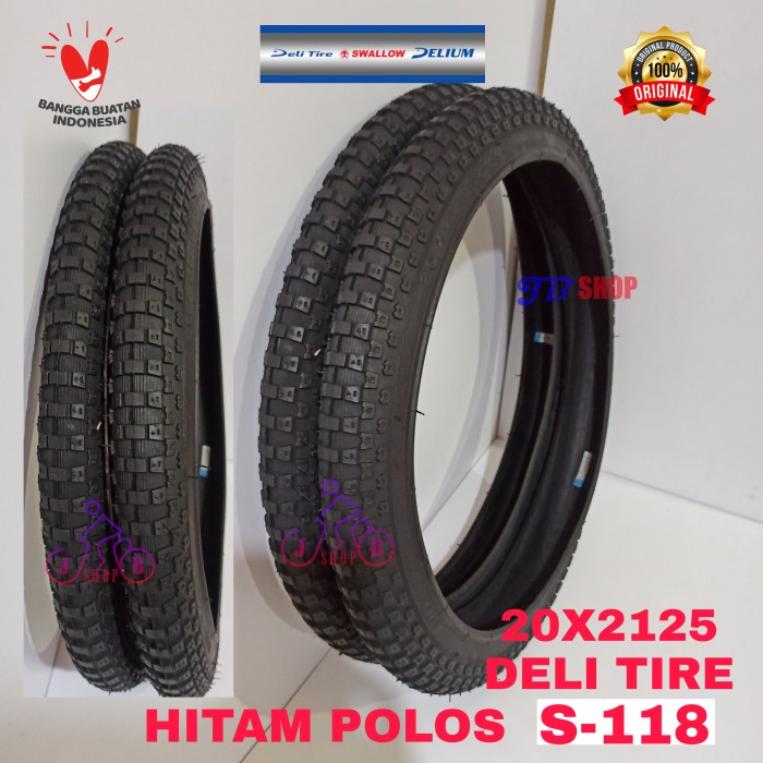 Terlaris Ban Luar Sepeda 20 X 1.95 2.00 2.125 195 200 2125 Swallow Deli Tire