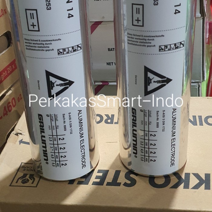 Kawat Las Aluminium Stik Alumin Grilumin 3,2Mm Per Kaleng Isi 2Kg #Original