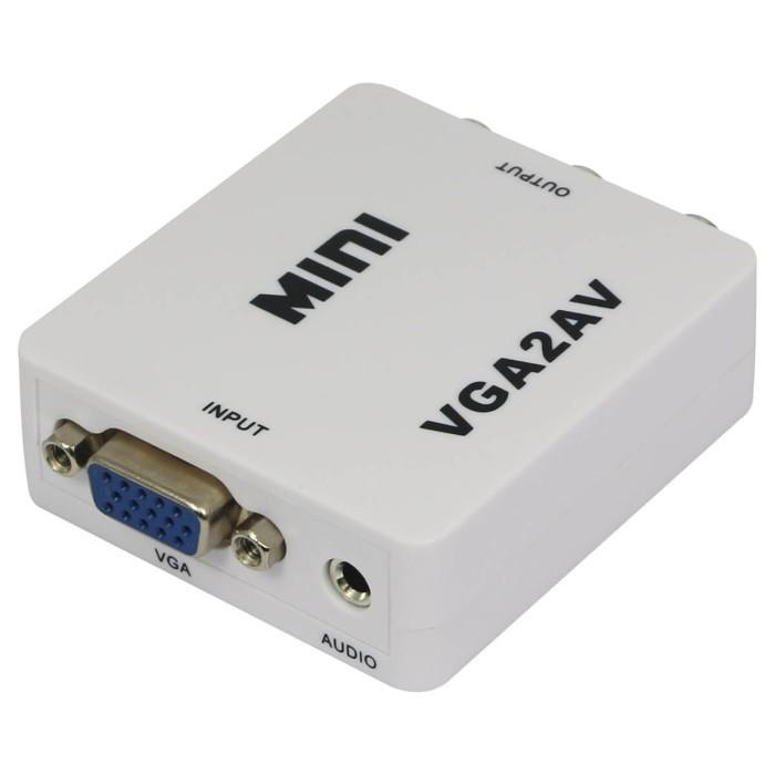 Vga To Rca Converter / Converter Vga To Av / Vga To Av Mini Converter