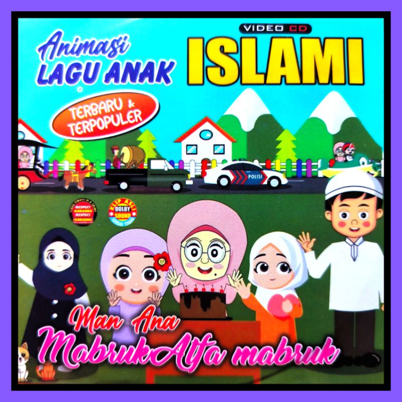 Kaset VCD Musik 15 Lagu Anak Islami Versi Animasi Pilihan Terbaru.