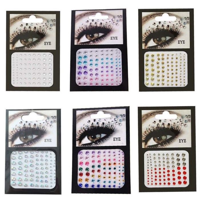 

Terlaris Crystal Jewel Glitter Eyes Adornment Sticker Eyeliner Diamond Face