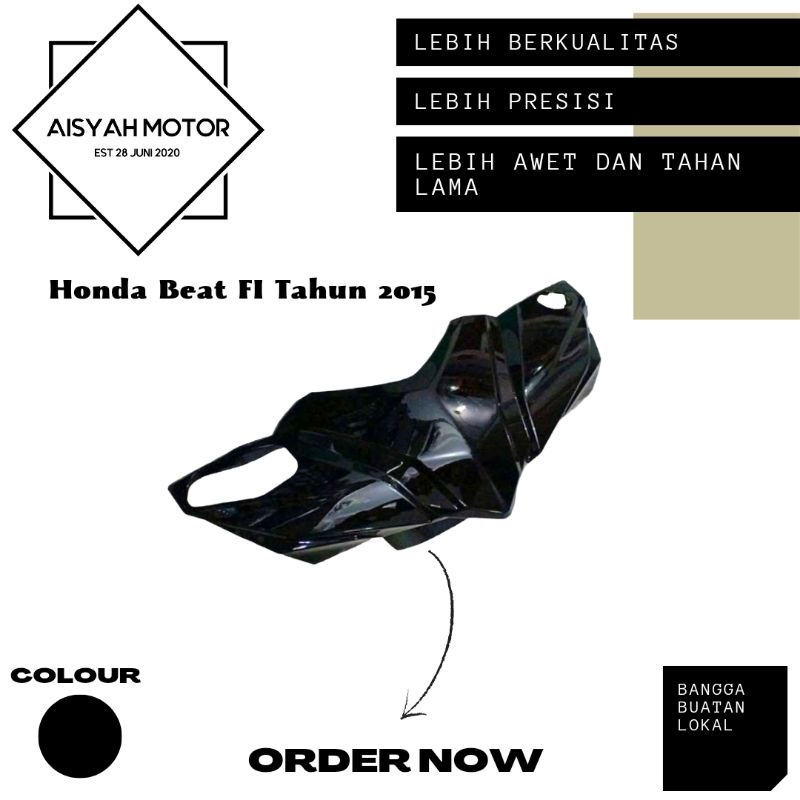 Batok Depan Honda Beat FI Esp Warna Hitam Tahun 2015