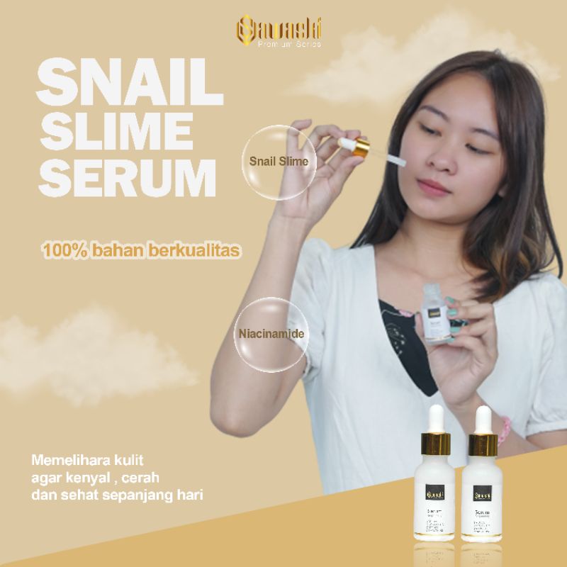 SERUM BRIGHTENING SAWASKI ORIGINAL snail serum pencerah