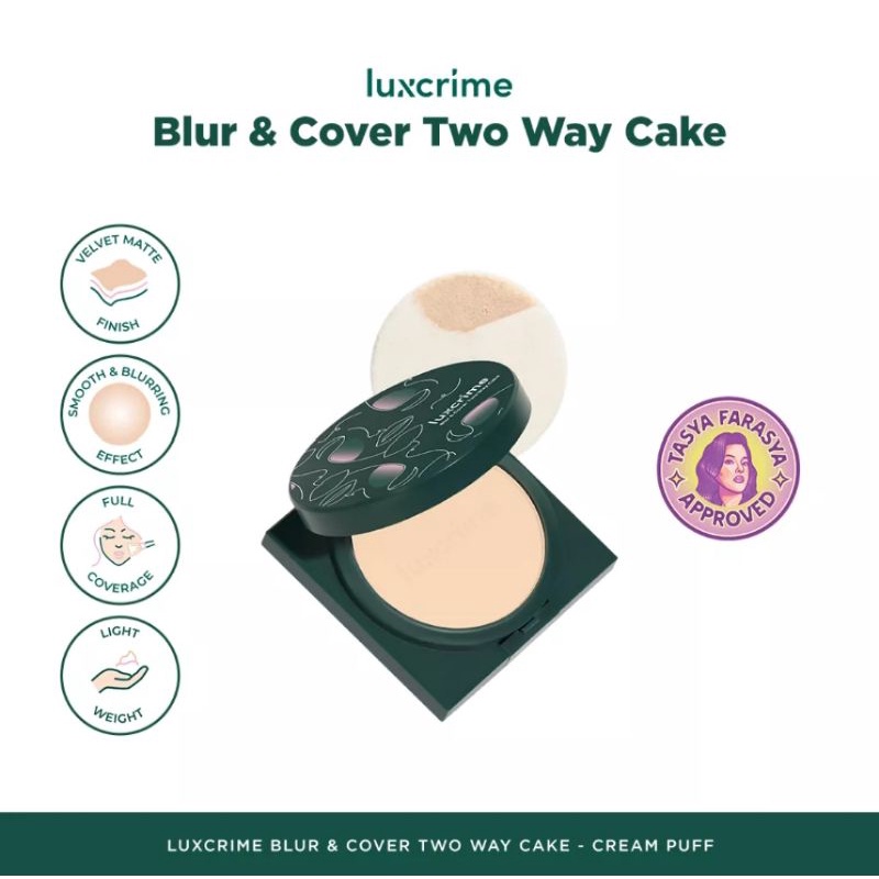 Luxcrime Blur & Cover Two Way Cake Full Size (Preloved)