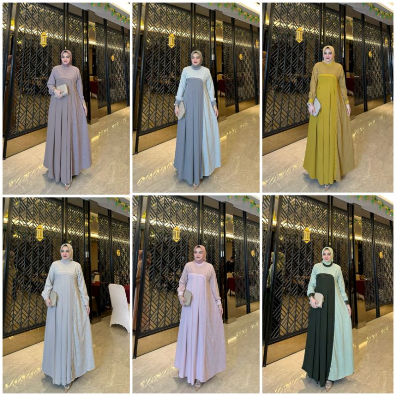 Ready Shabrina Restu Mandeh dan Azizah Dress by Restu Mandeh Hijrah Gamis Muslim Original