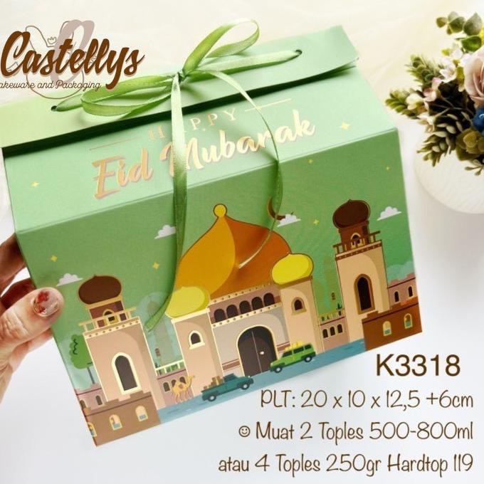 

%$%$%$%$] K3318 Kotak Box Kue Kering Nastar Toples Hampers Lebaran Idul Fitri