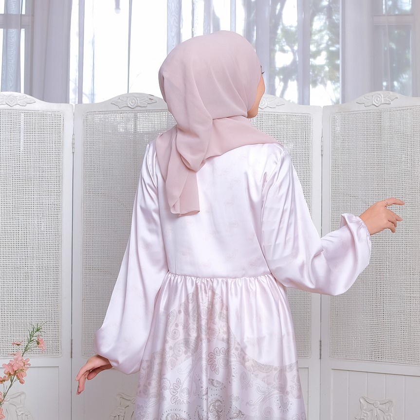 MAZAYA DRESS Gamis Remaja Untuk Lebaran Bahan Armany Silk  Busui Friendly