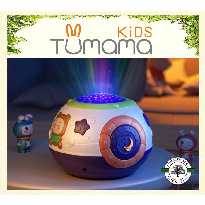 Terlaris Tumama Starry Projector Baby [Star Projection W/ Music Lamp Baby Toy]