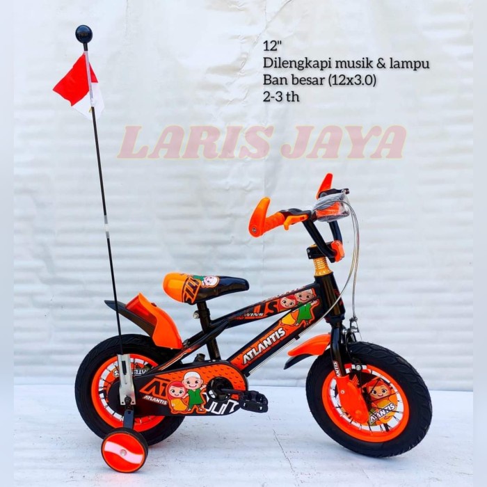Terlaris Sepeda Anak Atlantis 12 Inch, Bmx 12 Atlantis Terbaru Ban Besar