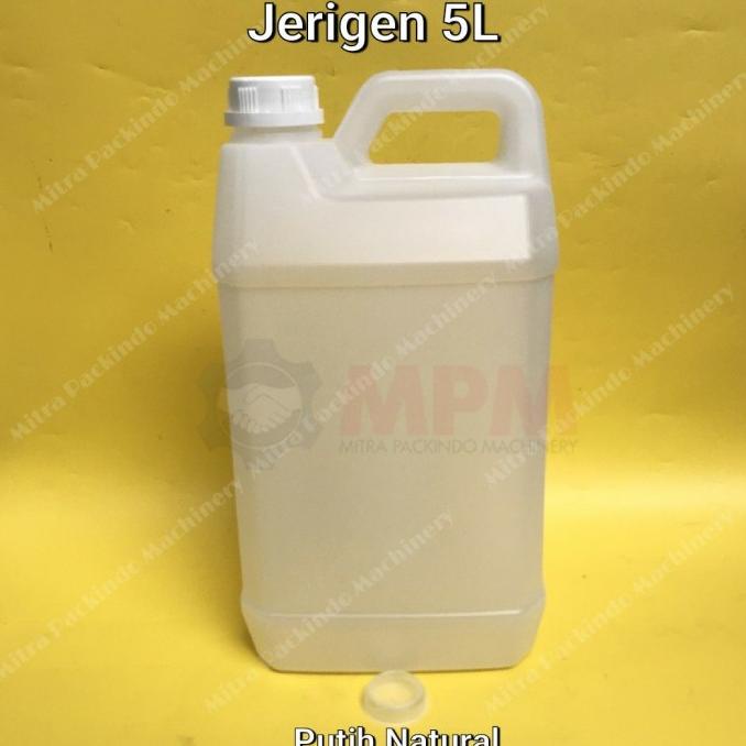 monggo] Jerigen 5 L Liter Hitam Natural Putih Jirigen 5L 5liter