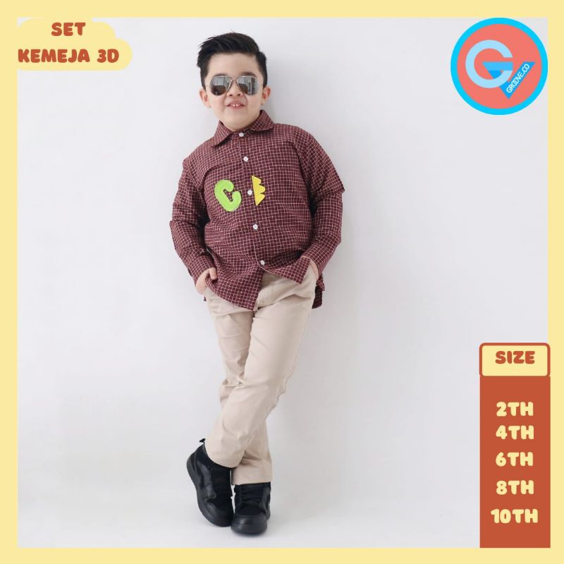 setelan kemeja 3d groove.co