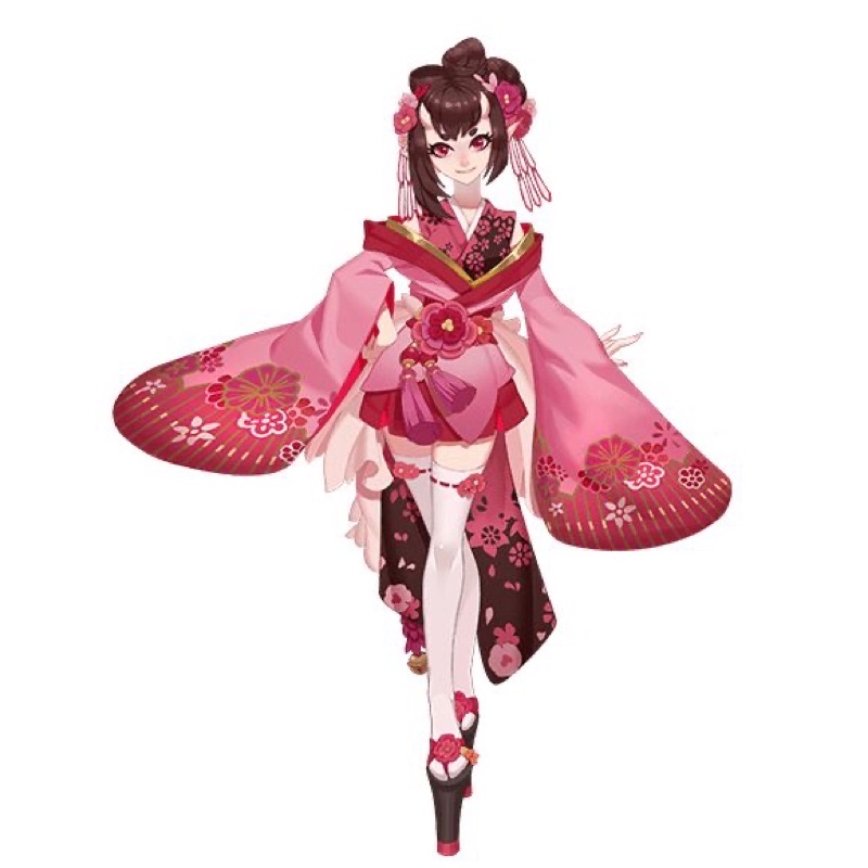 Fullset Cosplay Momo Skin Onmyoji