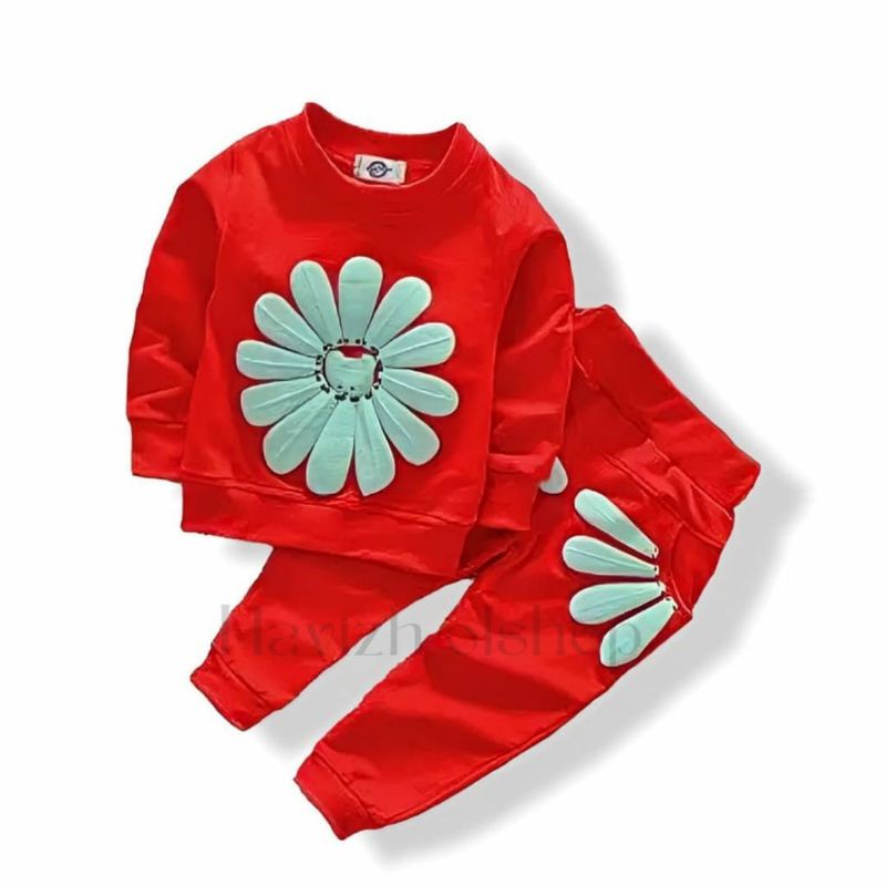 SETELAN ANAK BAJU ANAK SUN FLOWER USIA 0-6 TAHUN SETELAN ANAK PEREMPUAN BAJU ANAK PAKAIAN ANAK PEREMPUAN