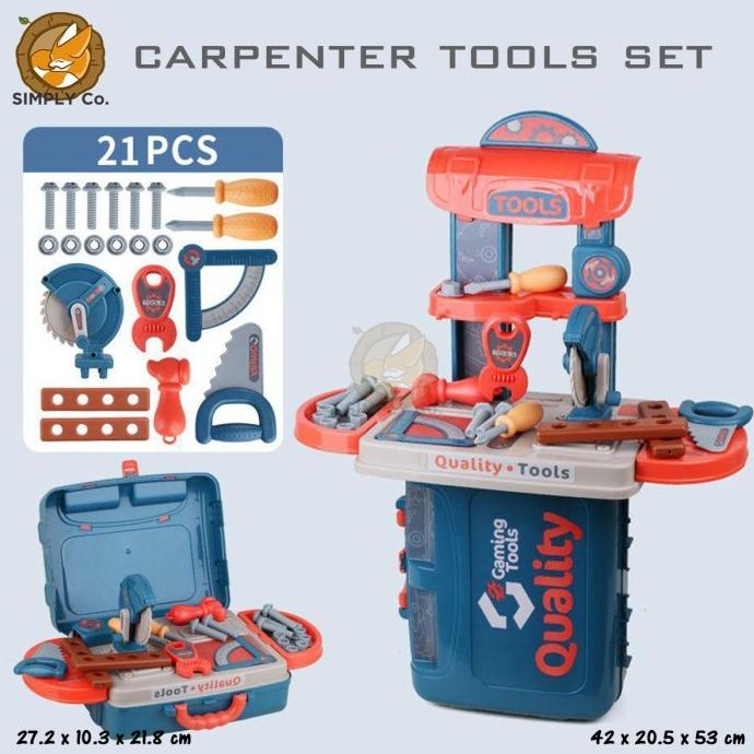 Mainan Edukasi Anak Alat Tukang Tukangan Laki Laki 3 4 5 6 7 Tahun Tk