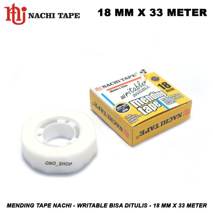 

Mending Tape Nachi - Writable Bisa Ditulis - 18 mm x 33 Meter tools 54PR23