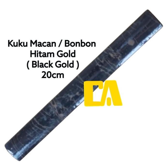 KUKU MACAN / BON-BON / LIS KERAMIK 20CM HITAM EMAS / BLACK GOLD limited stock 54PR23