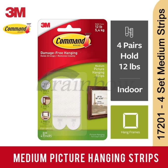 

JUAL 3M Command Medium Picture Hanging Strip (Strip tempel foto ke dinding)