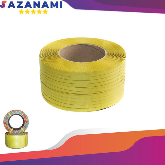 

HOT SALE STRAPPING BAND 15MM X 750M TALI PACKING TALI KLAM WARNA KUNING 7KG