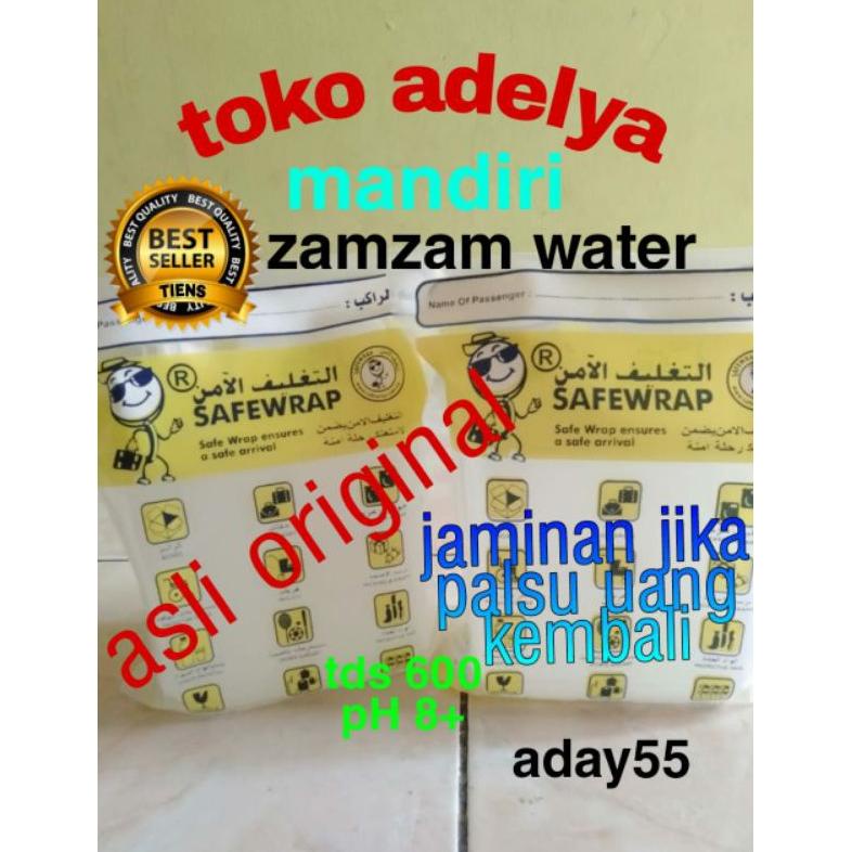 

BAYAR DITEMPAT - Air zamzam 1 liter asli 100% original murni .,
