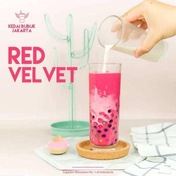 

Trendy Bubuk Minuman Bubble Powder Drink Red Velvet ORIGINAL Javaland 1kg ~
