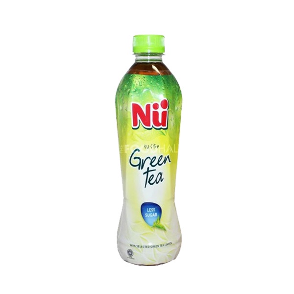 

NU GREEN TEA LESS SUGAR 450 ML