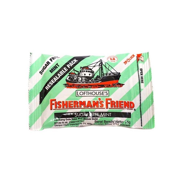 FISHERMANS FRIEND SUGAR FREE CHOCO MINT 25 GR - PERMEN