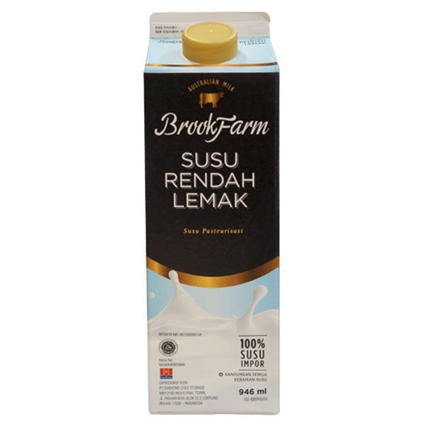 

BROOKFARM FRESH MILK HIGH CAL LOW FAT 946 ML - SUSU