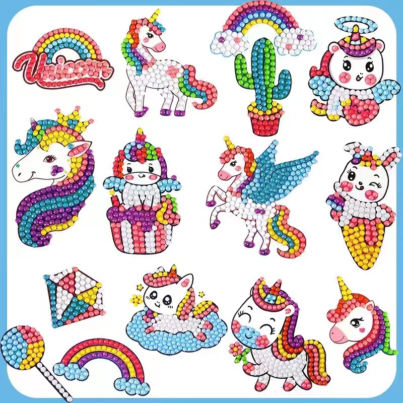 COD Mainan Anak Sticker DIY Diamond Cutie Pop DIY Diamond Mainan Sticker  Stiker Edukasi  Painting Sticker Korea P77