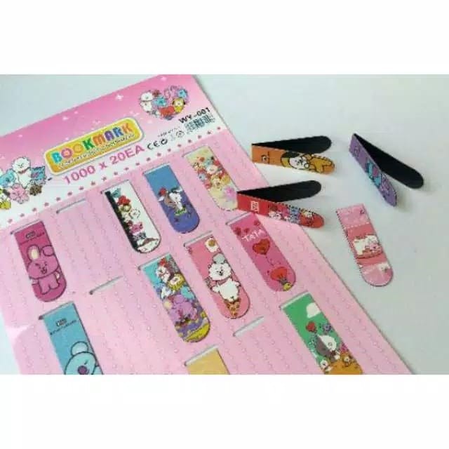 

Pembatas Buku Magnet Karakter Isi 20Pcs