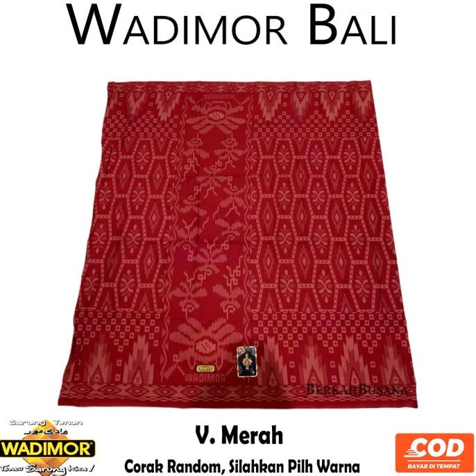 Sarung Tenun Pria Dewasa Wadimor Motif Bali Original Warna Baru 2022 ss