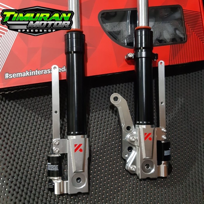 SHOCK DEPAN KTC AEROX 155 HITAM