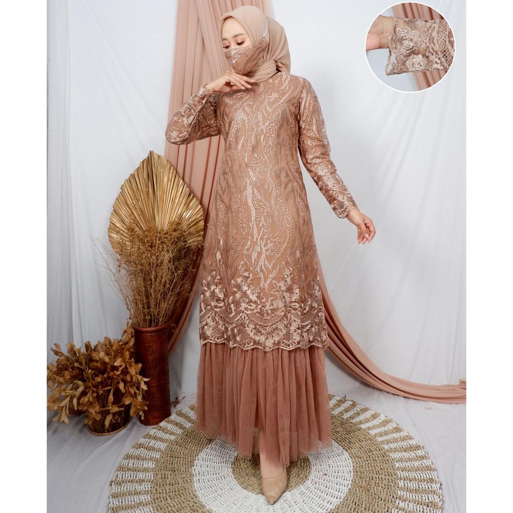 Gamis TIle Tutu/ Gamis Pesta/ Gamis Kondangan/ Gamis Tile/ Gamis Brukat/Gamis Tutu/ Kebaya modern