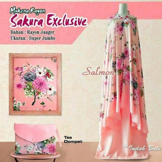 Mukena Bali jumbo / mukena katun adem / premium sakura exclusive