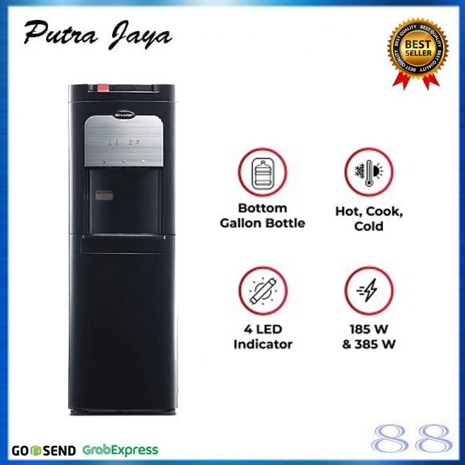 DISPENSER SHARP SWD-72 EHL-BK GALON BAWAH COMPRESSOR LOW WATT