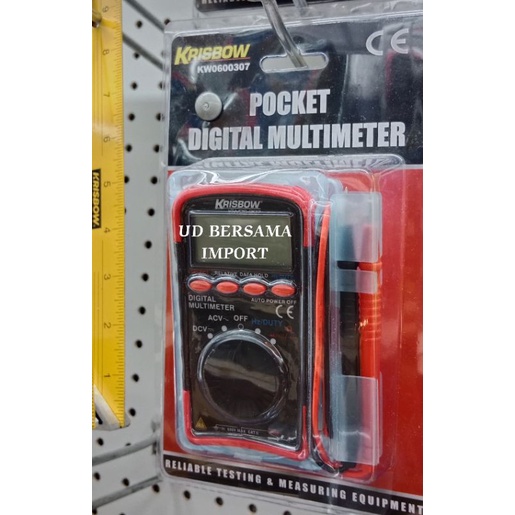 KRISBOW Alat Ukur Multimeter Digital/Alat Ukur Tegangan Listrik