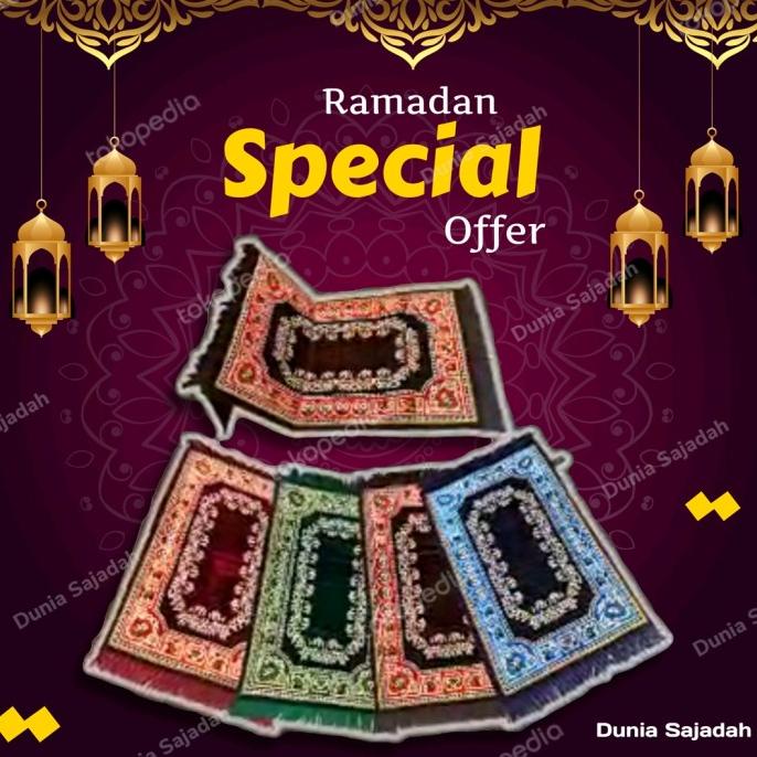 Sajadah Duduk Sandar Premium Turkey / Sajadah Sandar Turki Tebal Kuat