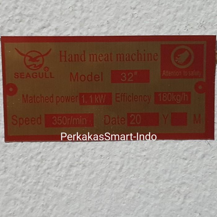 Gilingan Daging No 32 Stainless Roll Seagull Asnya Double Bearing
