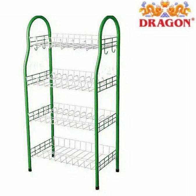 RAK PIRING GELAS DAPUR DRAGON JUMBO BESAR 4 SUSUN