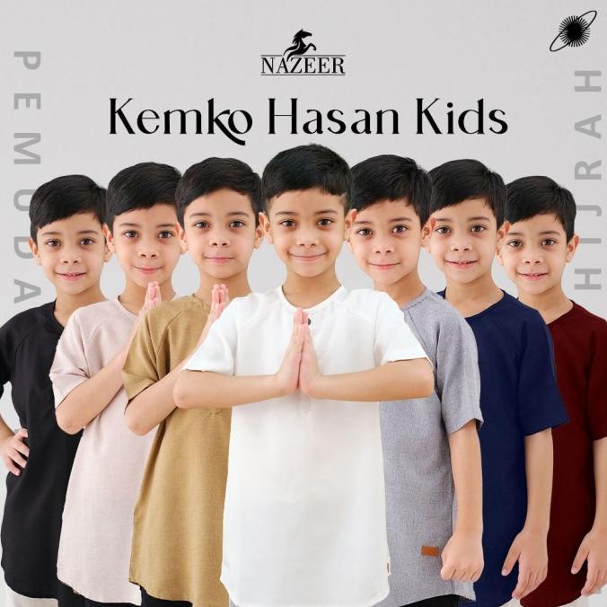 KEMEJA NAZEER ORIGINAL KOKO HASAN KIDS LENGAN PENDEK