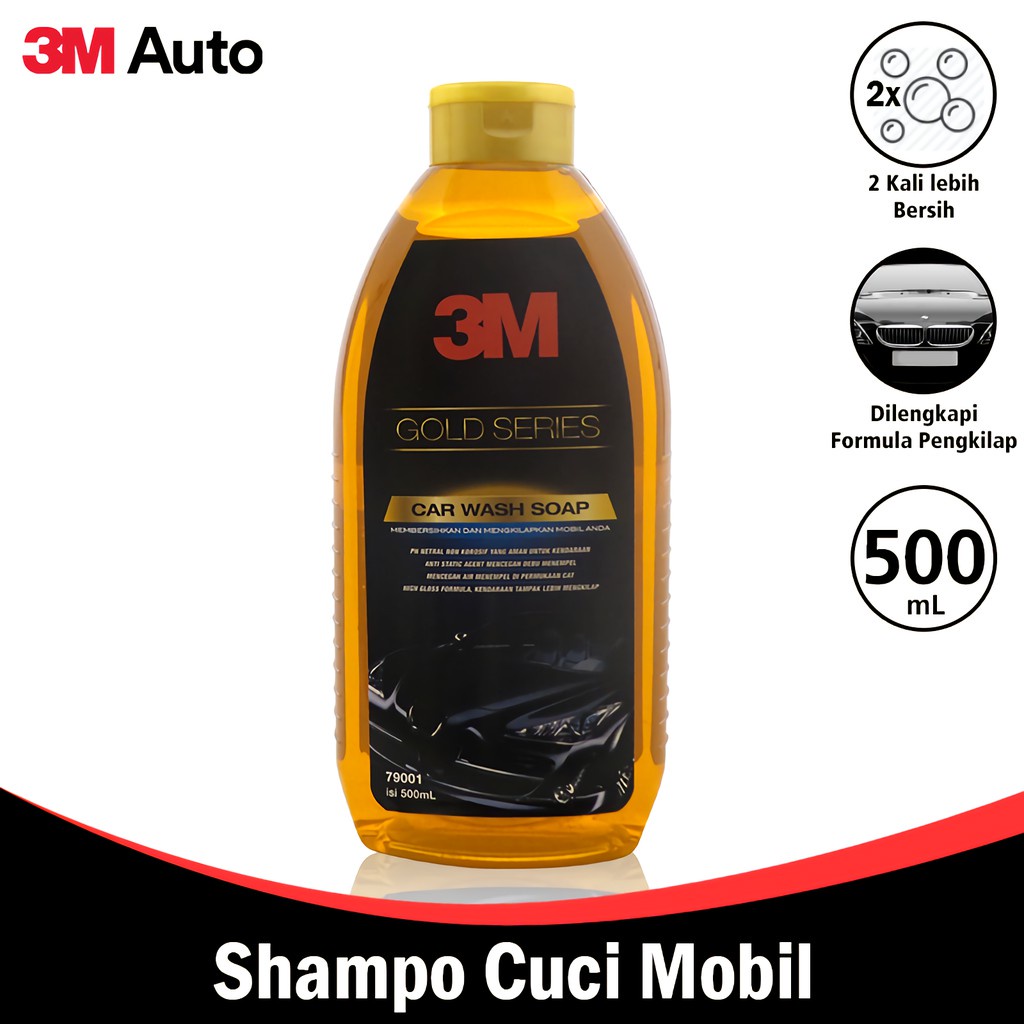 3M Auto Sabun Cuci Mobil/Motor Kapasitas 500 ML Gold Series Car Wash Soap 3M-79001