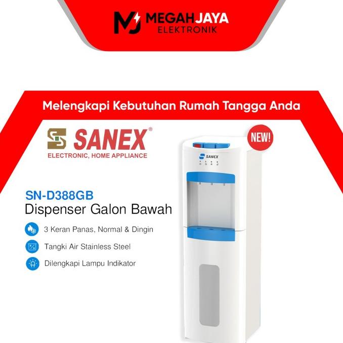 SANEX DISPENSER GALON BAWAH SN-D388GB (NORMAL, COLD AND HOT)