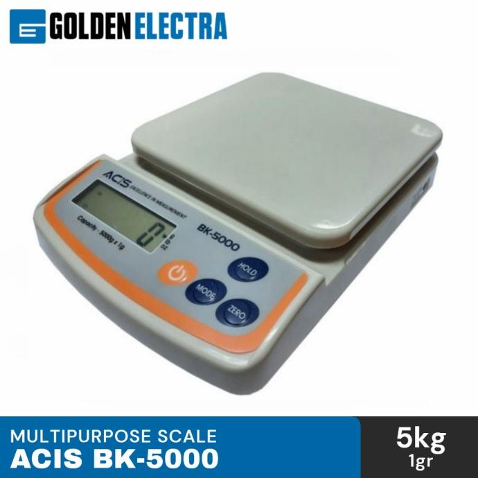Timbangan Dapur Digital kapasitas 5kg ACIS BK 5000, 5000g x 1g BK-5000