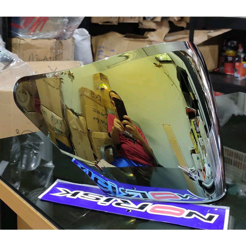 Flat Visor NHK R1 Kaca helm NHK R1 Iridium Norisk