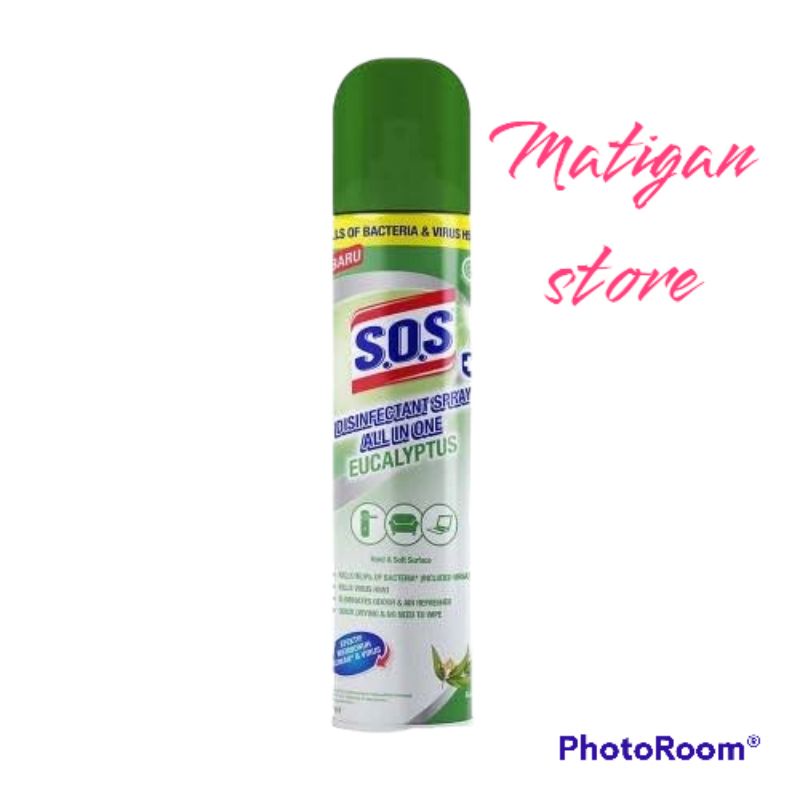 S.O.S Disinfektan Spray All On One Eucaliptus 250ml