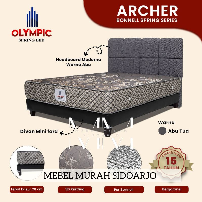Springbed Olympic Archer Bonel Single Size King Size Queen Size Ukuran 90 x 200 120 x 200 160 x 200 